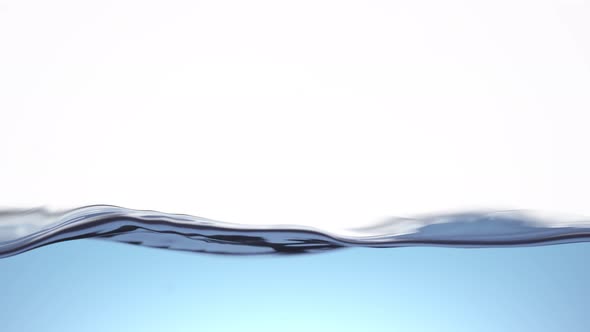 Super Slow Motion Shot of Clear Waving Water Background at 1000 Fps