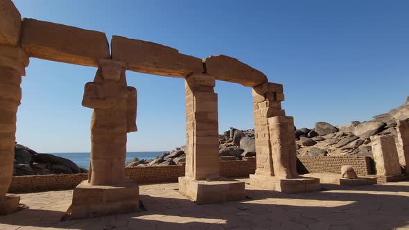 Kalabsha Temple on an island in Nubia next to Lake Nasser, Aswan, Egypt.