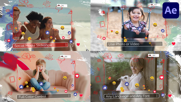 Social Media Slideshow for After Effects