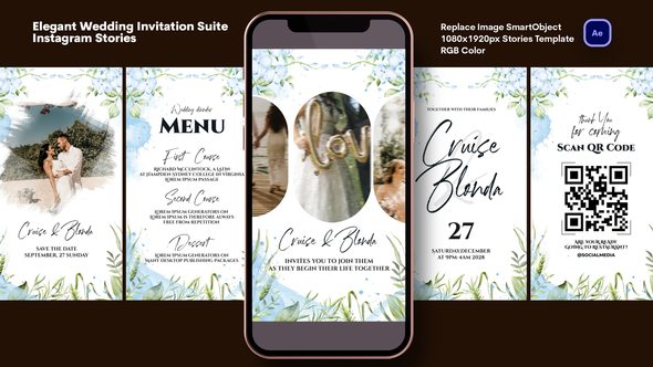 Elegant Wedding Invitation Suite