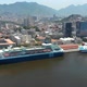 Port, Cruise Liners, Rio De Janeiro, Brazil (Aerial View, Panorama, Drone Footage) - VideoHive Item for Sale