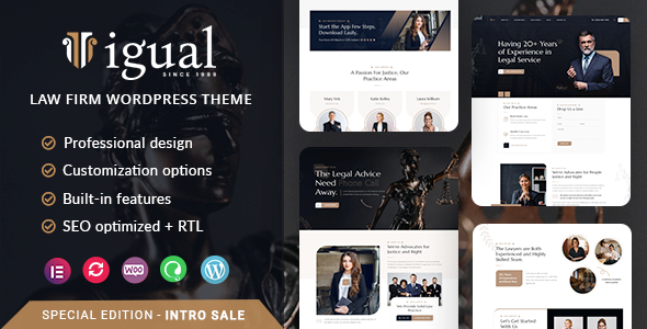 Igual - Law Firm WordPress Theme