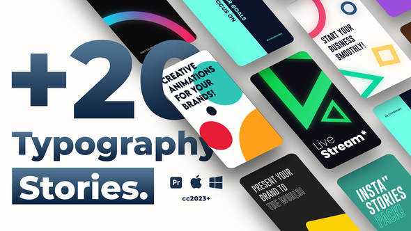 20 Typography IG Stories | Premiere Pro