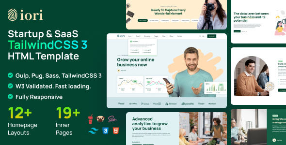 iori - Multipurpose Startup & SaaS TailwindCSS 3 Template