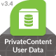 PrivateContent - User Data add-on - CodeCanyon Item for Sale