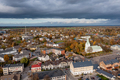 view from above of the Dobele city, city center buildings, streets and parks, Latvia - PhotoDune Item for Sale