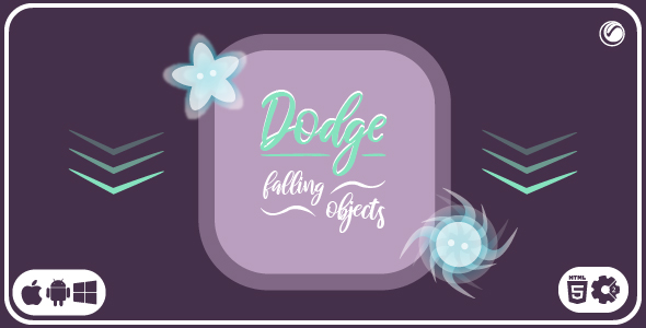 Dodge: Falling Objects - HTML5 Game Template
