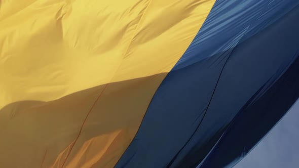 Vertical Video National Flag of Ukraine