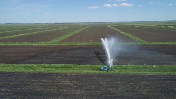 Irrigation System on Agricultural Land