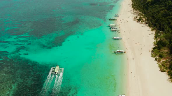 Tropical Beach and Blue Lagoon