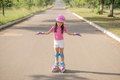 The child unsuccessfully learns to rollerblade - PhotoDune Item for Sale