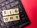 Keyboard and toys word with the word BIG WHY. Business concept - PhotoDune Item for Sale