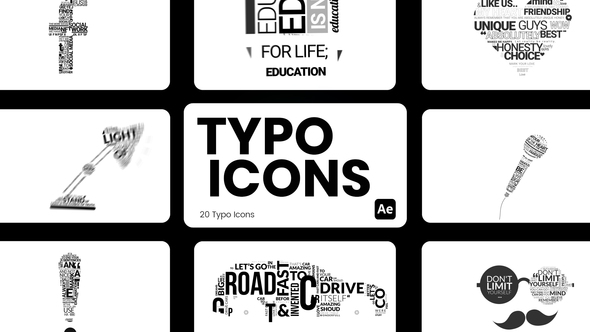 Typo Icons for After Effects