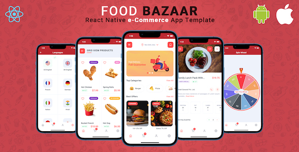 FoodBazaar | React Native eCommerce App Template