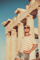 Happy girl tourist visits Acropolis. Greece - PhotoDune Item for Sale