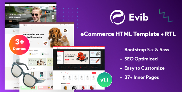 Evib - eCommerce HTML Template