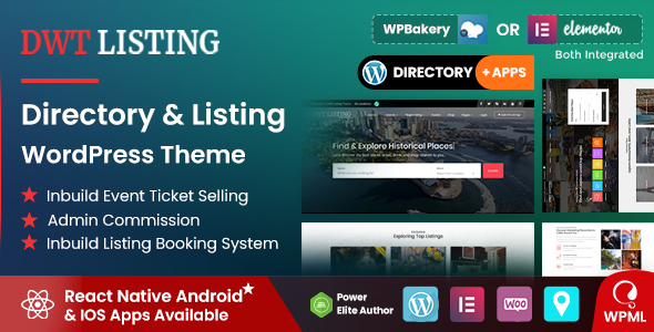 DWT - Directory & Listing WordPress Theme