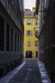 The historic via Melone in Milan, Italy - PhotoDune Item for Sale
