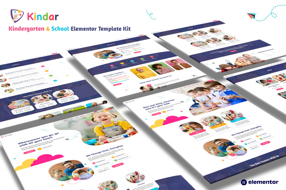 Kindar – Kindergarten & School Elementor Template Kit