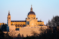 Almudena Cathedral of Madrid.Panoramic view with telephoto lens at sunset - PhotoDune Item for Sale