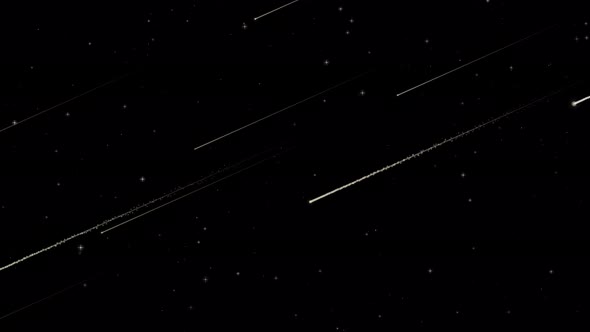Night Sky Meteor Shower Stars Twinkle