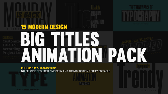 Big Titles Animation Pack