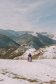 Traveling in winter on a snowy mountain - PhotoDune Item for Sale