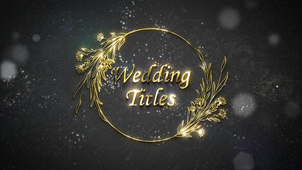 Floral Wedding Titles alt
