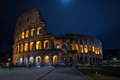 Illuminated Colosseum at night, long exposure. - PhotoDune Item for Sale