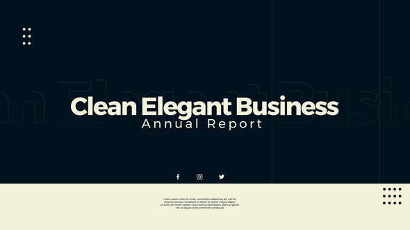 Clean Elegant Business