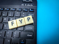 Wireless keyboard and toys word with word FYP. Business concept. - PhotoDune Item for Sale
