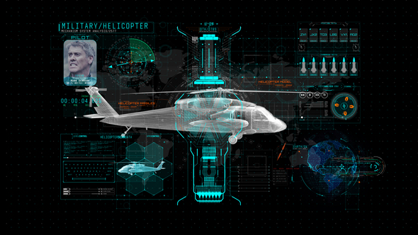 HUD Info Miltary Helicopter