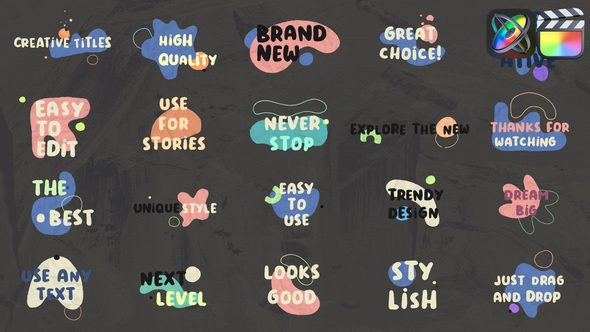 Paint Splash Titles | FCPX alt