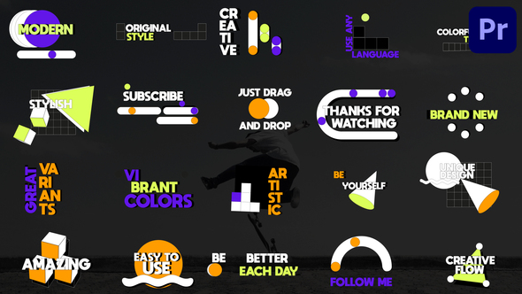 Colorful Motion Titles for Premiere Pro