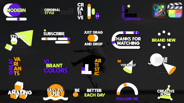 Colorful Motion Titles for FCPX alt