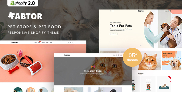 Fabtor - Pet Store & Pet Food Responsive Shopify Theme