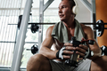 Sportsman Having Break between Sets - PhotoDune Item for Sale
