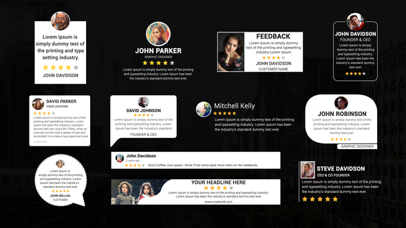 Testimonial Text Titles alt