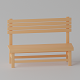 Cartoon Wooden Bench Park - 3DOcean Item for Sale