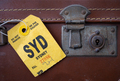 Vintage Sydney Luggage Tag And Suitcase - PhotoDune Item for Sale