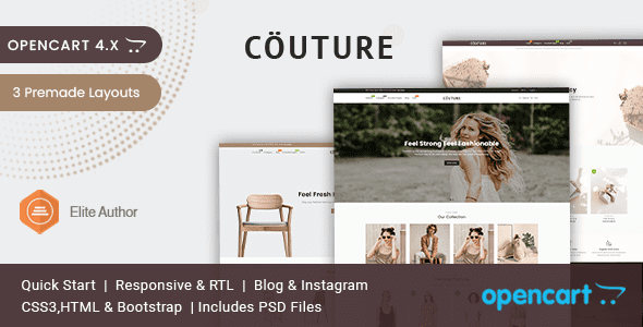 Couture - Clothing and Fashion Opencart Theme