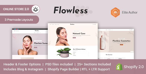 Flowless - Beauty & Cosmetics Shopify Theme