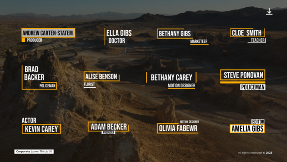 Corporate Lower Thirds 1.0 - AE alt