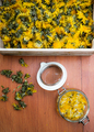 preparation of dandelion syrup or honey from fresh dandelions - PhotoDune Item for Sale