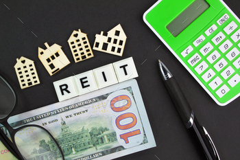 ord REIT or real estate investment trust. Real estate property Concept