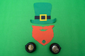 Saint Patrick's Day leprechaun and two black pots - PhotoDune Item for Sale