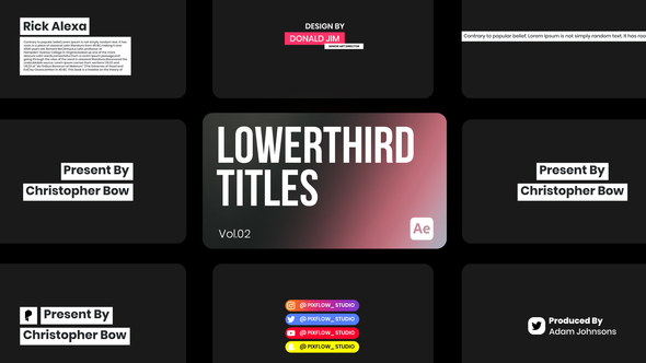 Lowerthird Titles 02 for After Effects alt