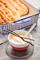 Buchteln, sweet rolls made of yeast dough with milk and butter, served with vanilla sauce - PhotoDune Item for Sale