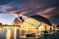 The city of the Arts and Sciences, Ciudad de las Artes y las Ciencias at sunset in Valencia, Spain. - PhotoDune Item for Sale