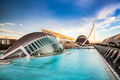 The city of the Arts and Sciences, Ciudad de las Artes y las Ciencias at sunset in Valencia, Spain. - PhotoDune Item for Sale